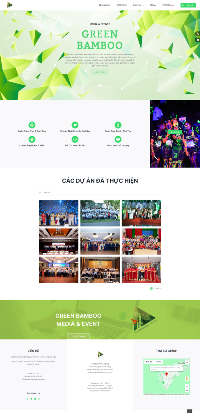 Thiết kế website duan-greenbamboo, Thiết web vũng tàu, thiet ke website vung tau