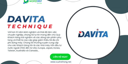 Thiết Kế Website Công Ty Cổ Phần Kỹ Thuật DAVITA - Vua Website