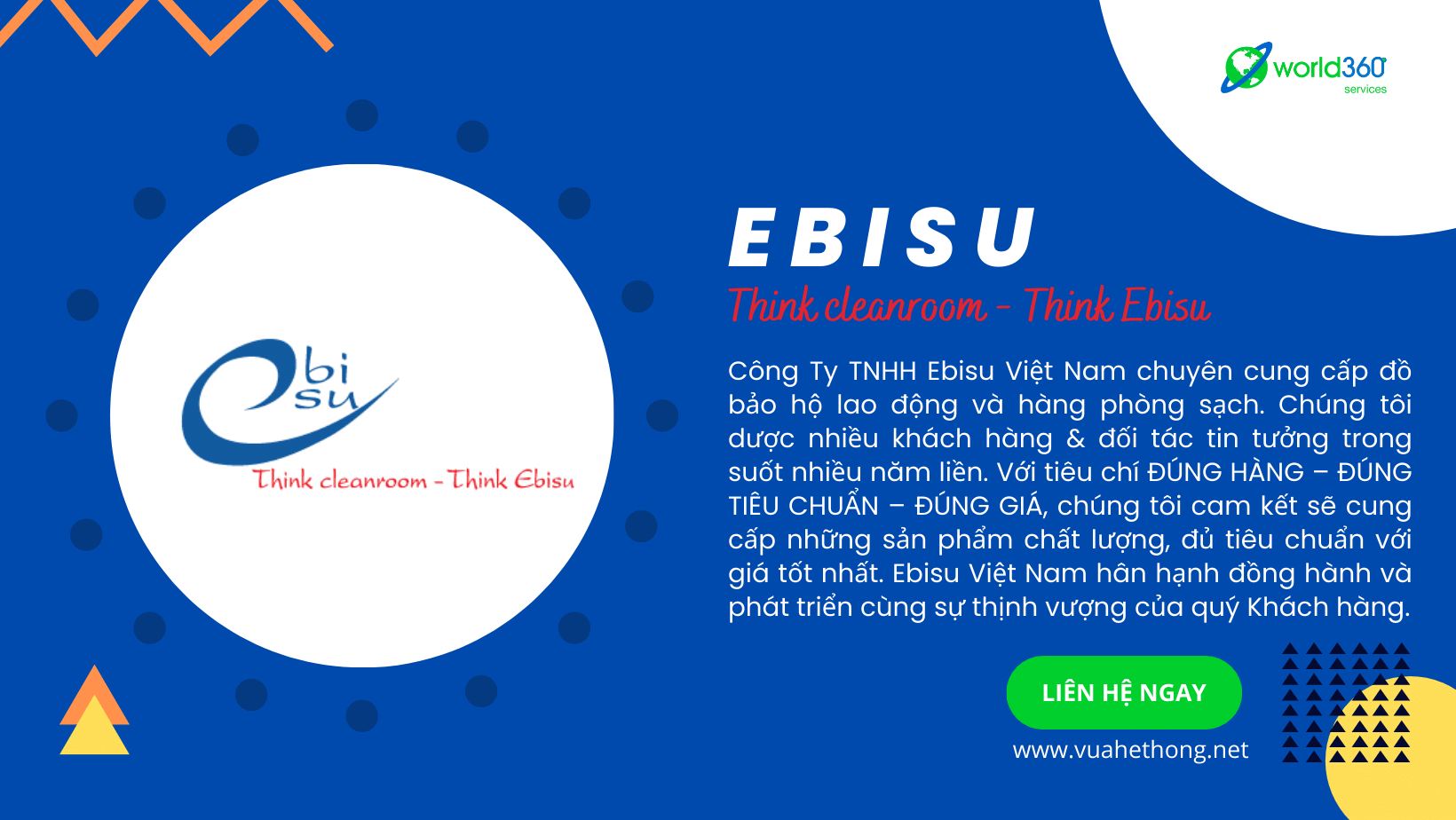 Thiết Kế Website Công Ty TNHH Ebisu Việt Nam
