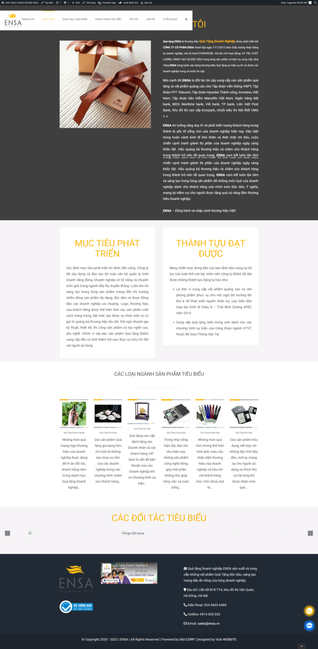 Thiết kế website gioithieu-ensa, Thiết web vũng tàu, thiet ke website vung tau