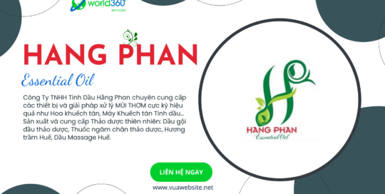 Thiết Kế Website Công Ty TNHH Tinh Dầu Hằng Phan